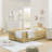 Twin Size Upholstered Platform Bed-1476397583