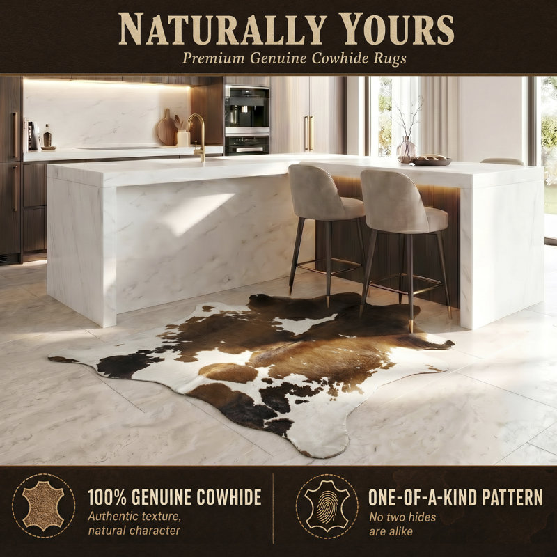 Barney Performance Cowhide Animal Print Indoor Rug