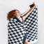 Checkerboard Knitted Throw Blanket-1534061148