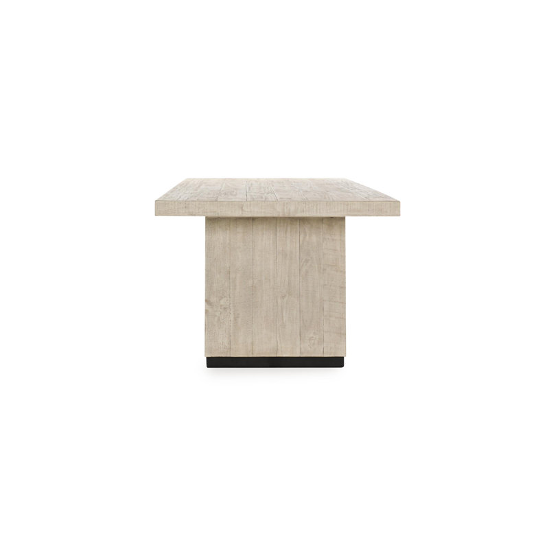 Lynx 94" White Reclaimed Pine Wood Dining Table
