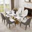 Ensemble de table de salle à manger moderne 7 pièces Zagan-959767346-959767345-975128225