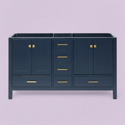 Cambridge 60'' W Double Bathroom Vanity Base