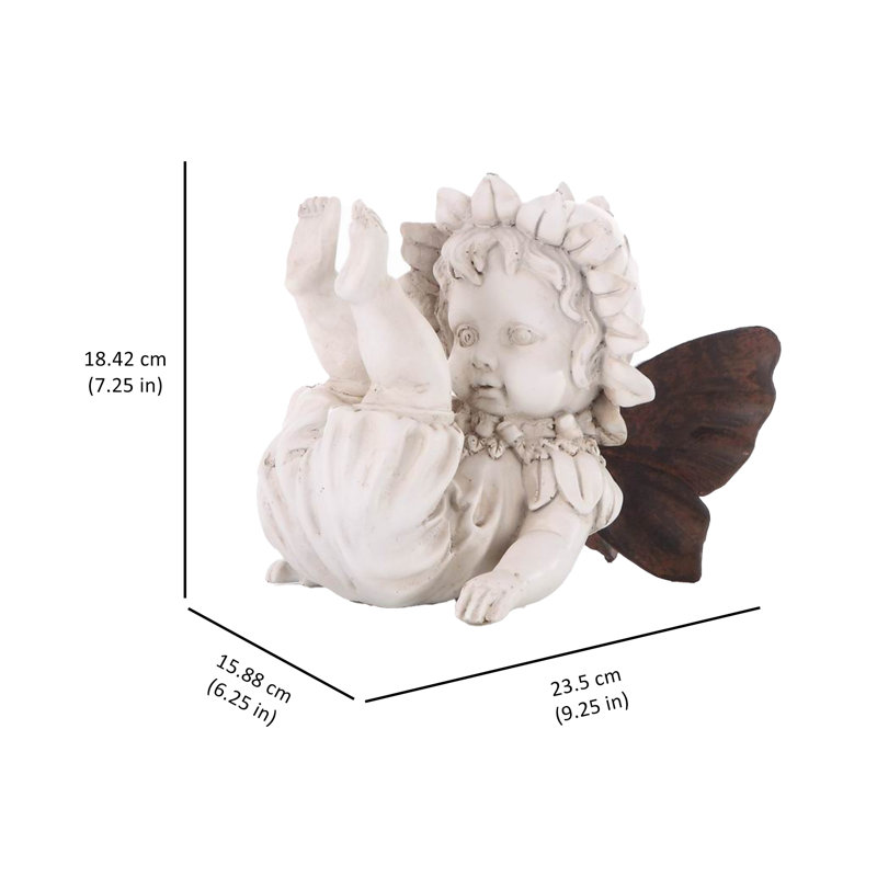 Statue de fée à bébé chute