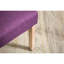 Salle à manger mauve en bois massif, 2 chaises, dossier élégant et dossier élégant