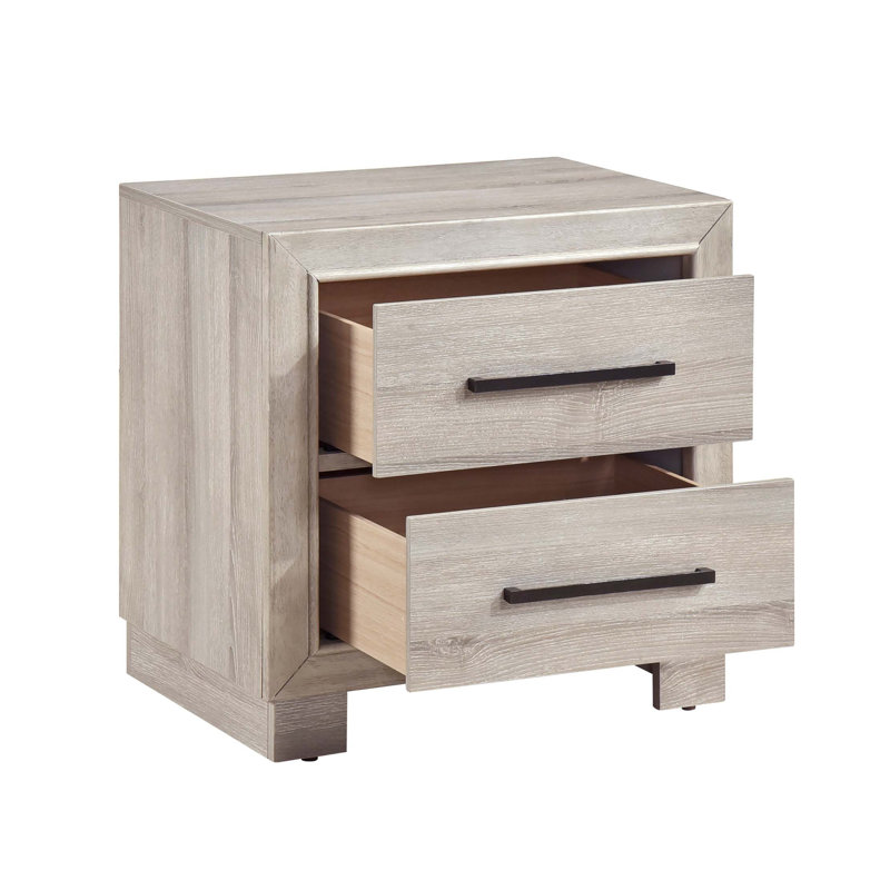 Table de chevet à deux tiroirs Modern