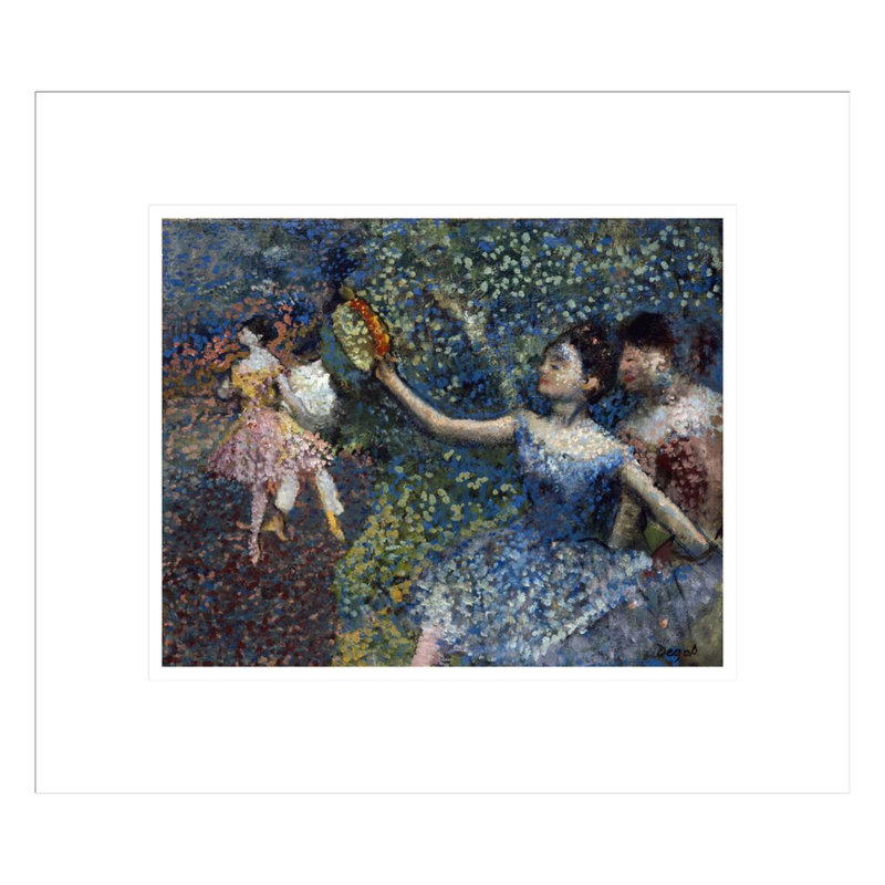 «Dancer with a Tambourine» par Edgar Degas, impression giclée sur cadre, H 13,75 po x l 15,75 po