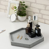 Concrete Hexagonal Display Bathroom Accessory Tray