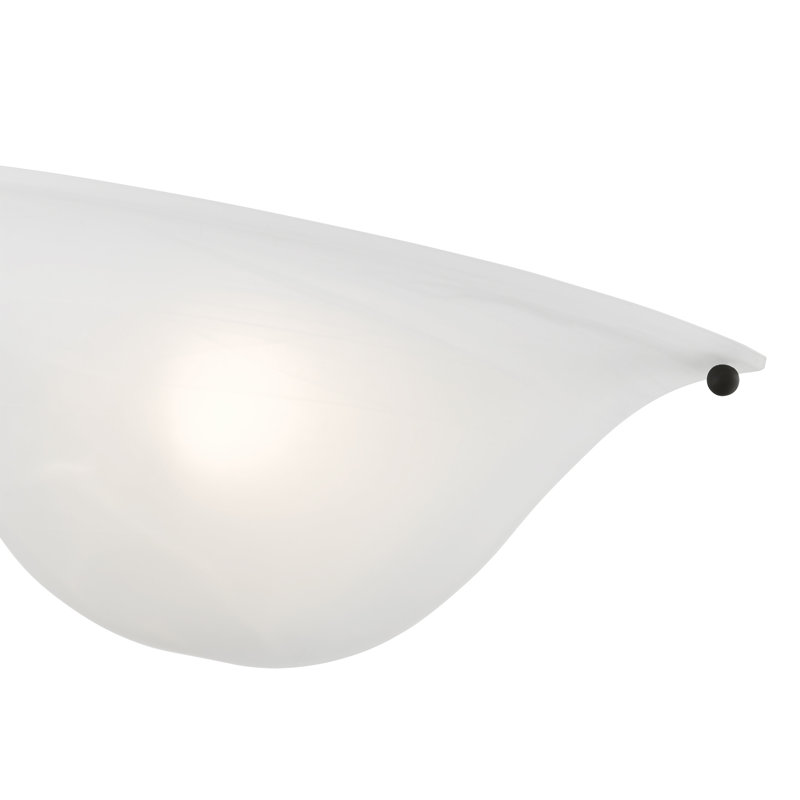 Plafonnier encastré en nickel satiné à 1 lumière Jarek, Noir