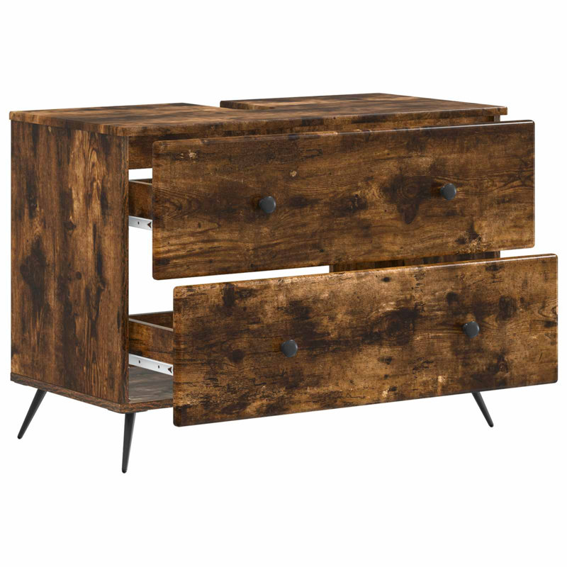 Under Sink Cabinet, Smoked Oak