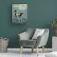  Art mural sur toile tendue - art mural Fab Funky «Basset Hound Tandem» pour le salon, la chambre à coucher ou le bureau - 14 x 19-33416776