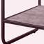 Table d'appoint en béton gris et noir