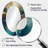 Spirited Ocean Sunset in Shades of Blue I - Modern Oval Wall Mirror-9045134