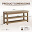 Banc de rangement Mid-Century