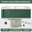 Meuble-lavabo simple sur pied de 30 po de largeur avec lavabo en céramique, charnières Soft-Clsoe, tablette réglable et support-1157037613-1157037608