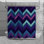 Chevron Shower Curtain Modern Bathroom Decor Navy