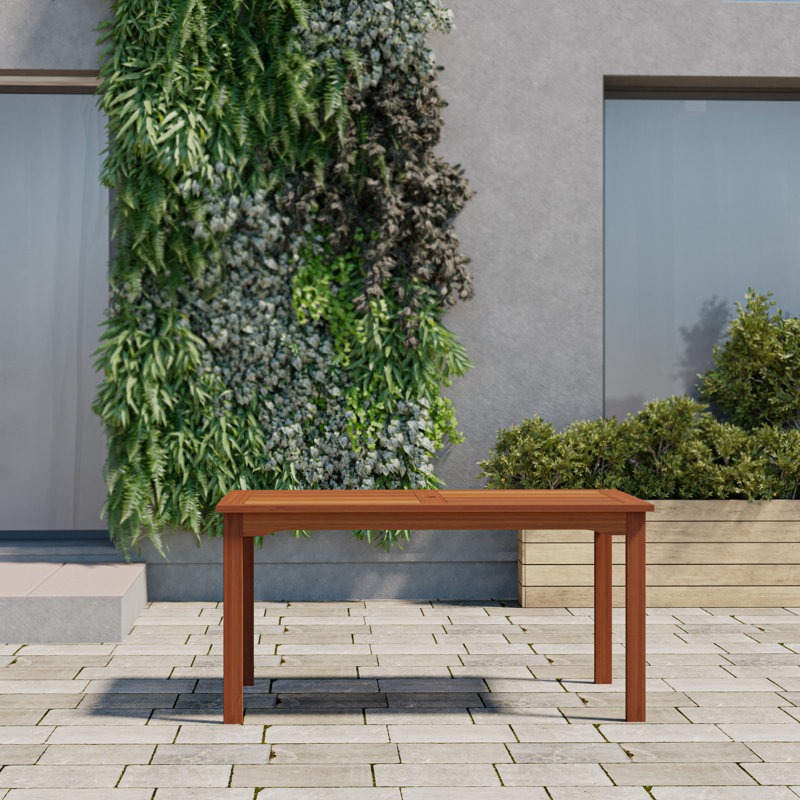 Table de patio en bois Alyisa