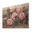 Pivoines près de la ferme I - reproduction de bois de pivoines - sur bois de pin naturel-1987134479