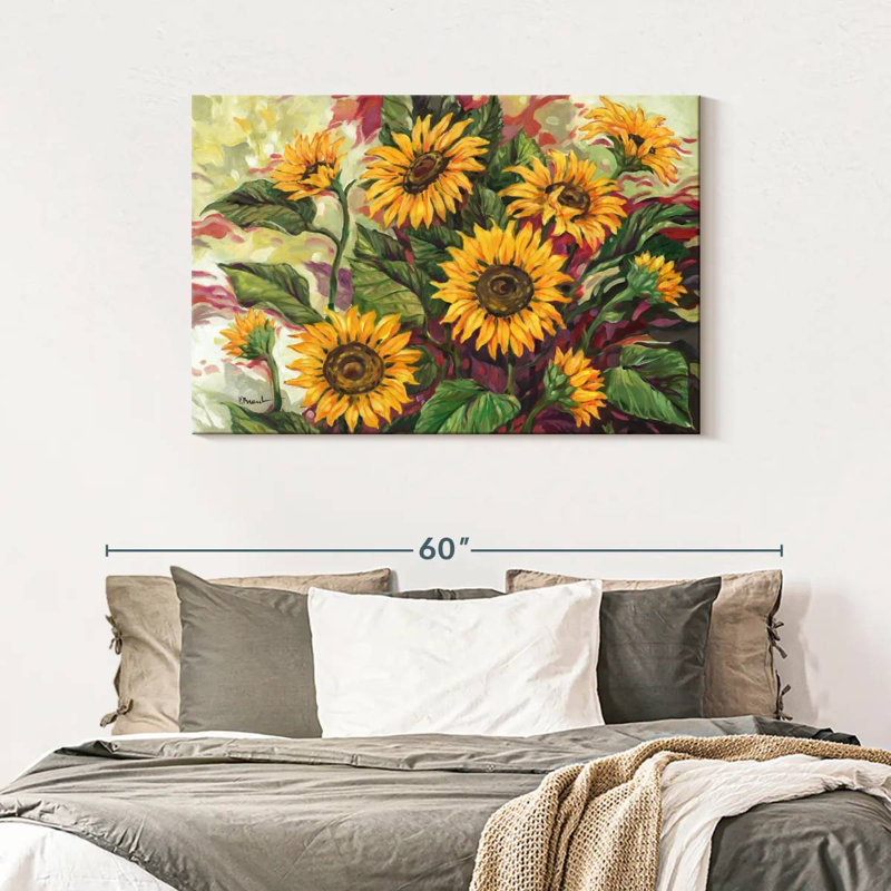 Harnek tournesols flamboyants, H 30 po x l 45 po
