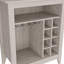 Armoire de bar Armoire à vin Armoire à vin Armoires de bar pour le rangement de boissons alcoolisées Buffet Buffet Armoire de bar avec tablette ouverte fonctionnelle et 6 casiers à vin-346221348