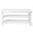 White 3-tier Bamboo Shoe Rack - Seamless Top Space-saving Organizer For Entryway