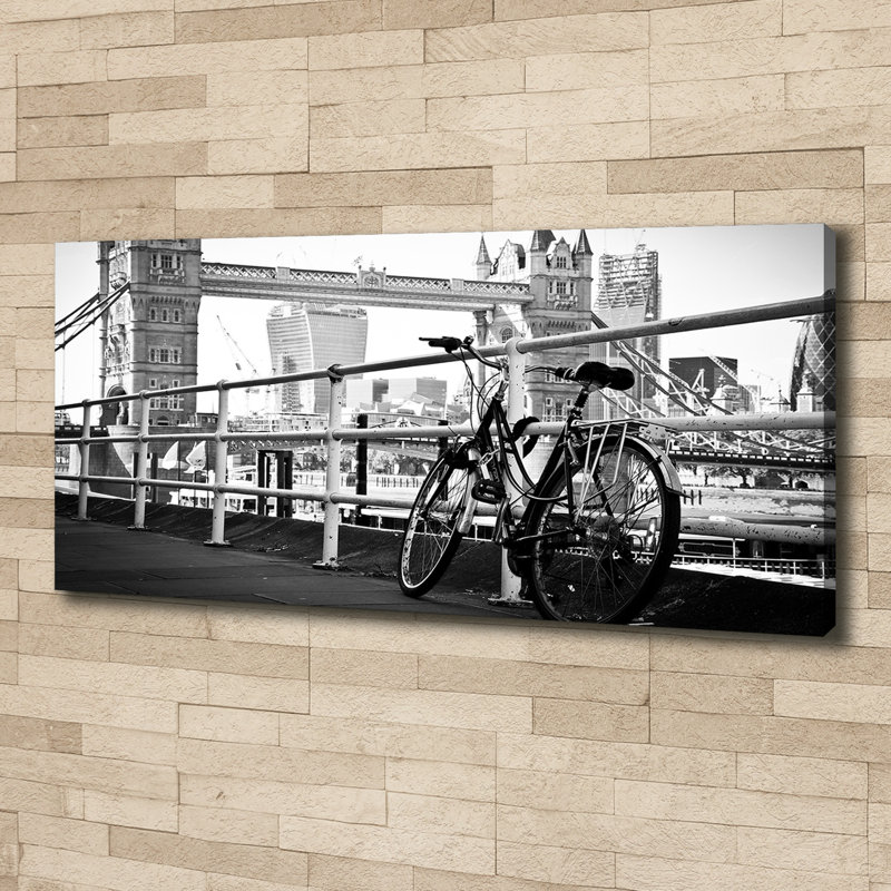 Bike In London - Wrapped Canvas Print