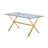 Tupper 4 - Person Glass Top Trestle Dining Set-2044800657-2018515239