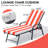 Outdoor 72''L Chaise Lounge Chair Seat / Back Cushion-21943257-29852485