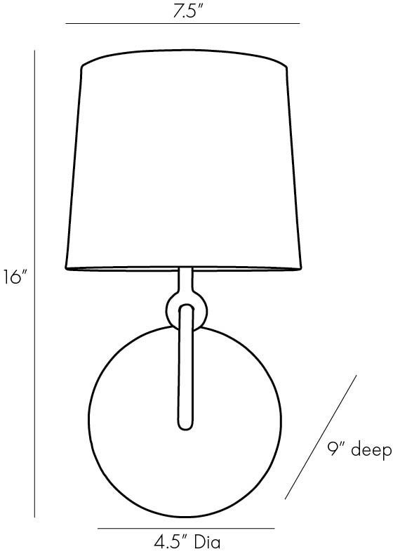 Giles 1 - Light Armed Sconce