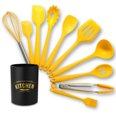 Kitchen Utensil Set 11-piece Non-stick Silicone Cookware, Suitable For Cooking -  SC0GO, Q-1126