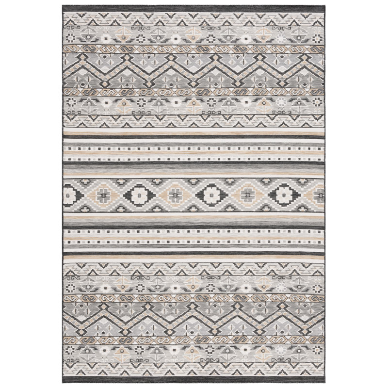 Karenann Sunrise Performance Southwestern Indoor/Outdoor Area Rug, Rectangle 4' x 5'7"