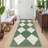 Machine Washable Rugs Distressed Trellis Rug for Living Room Non Slip Stain Resistant Carpet Modern Checkered Farmhouse Floor Cover-1309392286