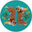 Tiger Seeing Double 16" Vinyl Placemat-69604104