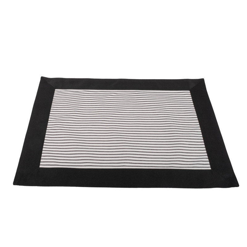 Polyester, Cotton Striped Rectangle Placemat