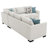 Beland Chenille Upholstered Sleeper Sectional Sofa Greige