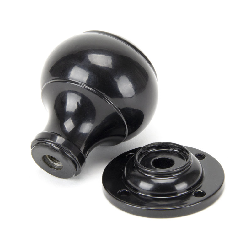 Regency Mortice/Rim Knob Set, Black