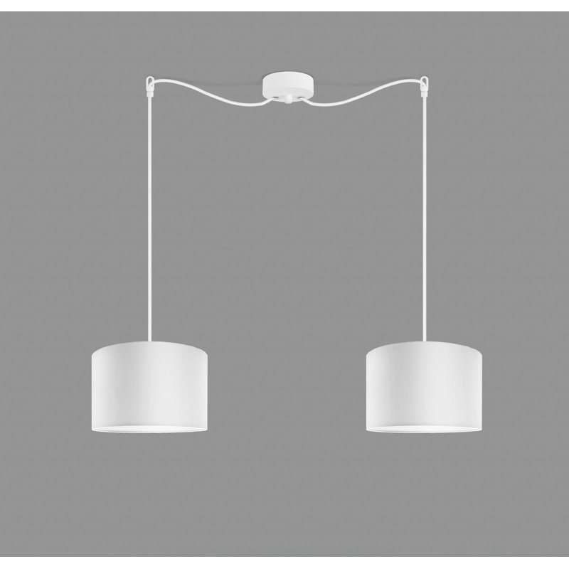 Mika 2 - Light Cluster Pendant, White, White, 157cm H x 40cm W x 40cm D