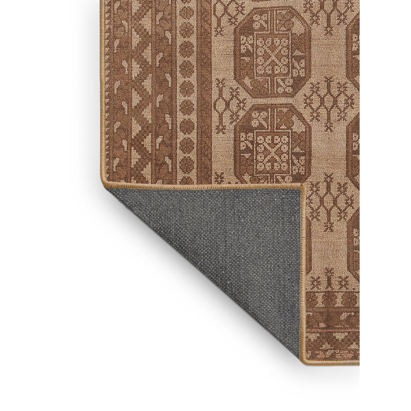 Tapis gris/brun traditionnel Eamonn, Rectangle 2 pi x 5 pi