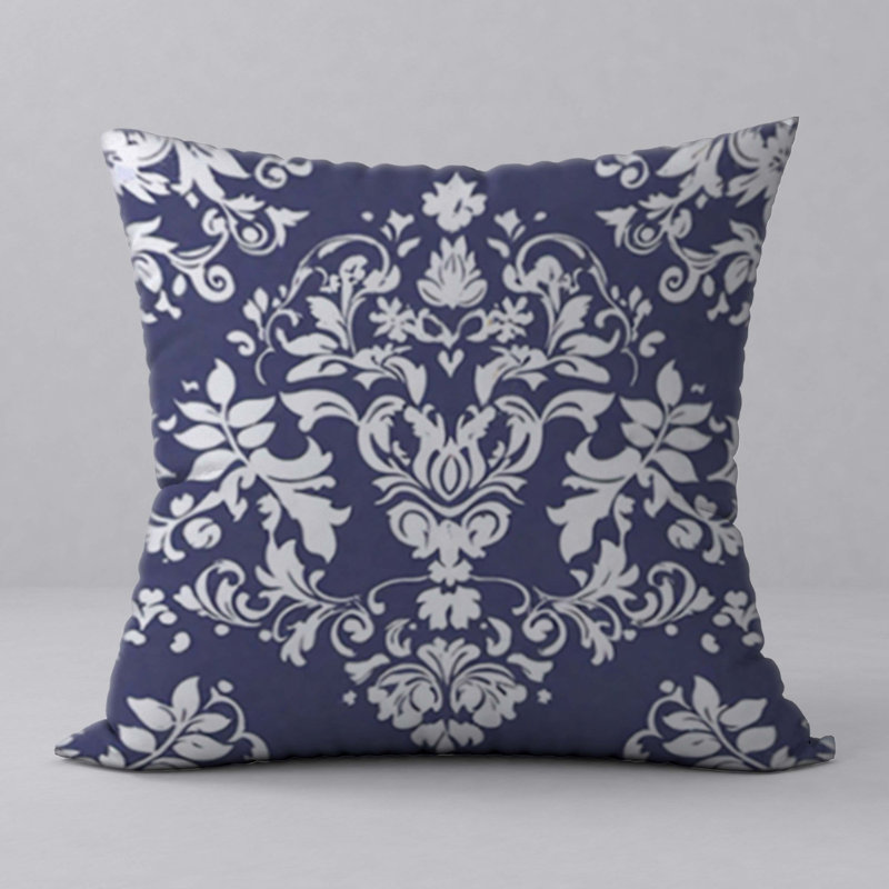 Abstract Reversible Throw Pillow, 18" H x 18" W