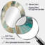 Turquoise Serendipity, peinture abstraite I - miroir mural ovale bleu sarcelle-515590240