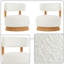 Ensemble de 2 chaises longues rembourrées Modern Boucle avec base en bois massif pour salon, chambre à coucher ou bureau-246696781-246696778