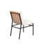 Sièges de salle à manger en tissu blanc Boucle (2), sièges en mousse complète, pieds en fer noir, 2 chaises Modern Comfort, poids de 43,76 lb,