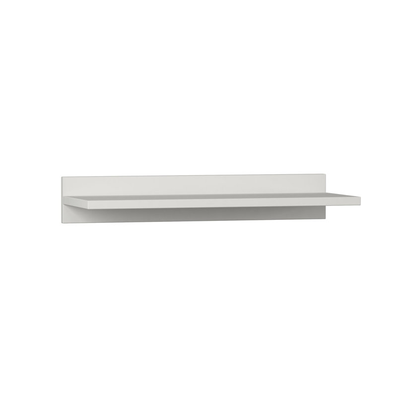 Holt Floating Shelf with Adjustable Shelves, White