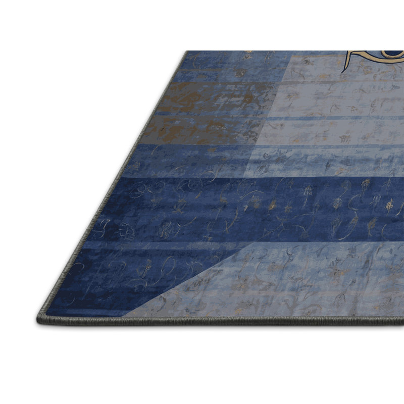 Tapis gris soyeux et moelleux, Rond 6 pi