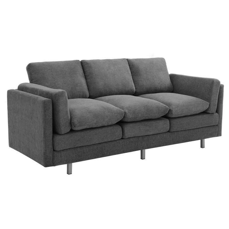 Canapé 3 places 79,5 po Modern, Gris foncé
