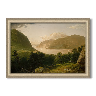 Hudson River Scene, 1857-John Frederick Kensett-Custom Framed Canvas