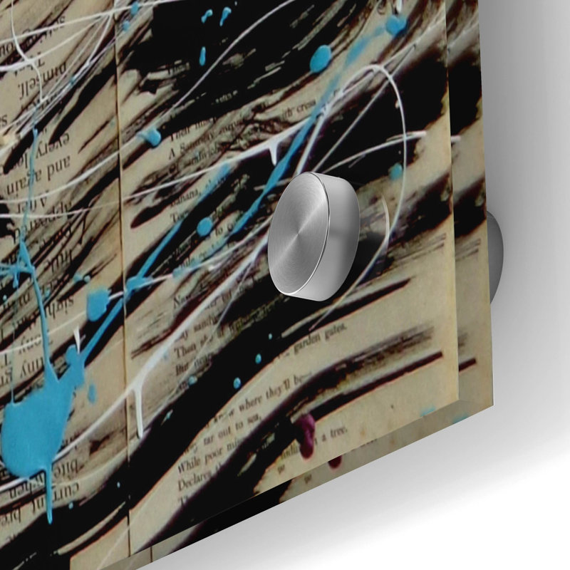 Art mural en verre «Haven» par Loui Jover, H 36 po x l 24 po x P 0,2 po