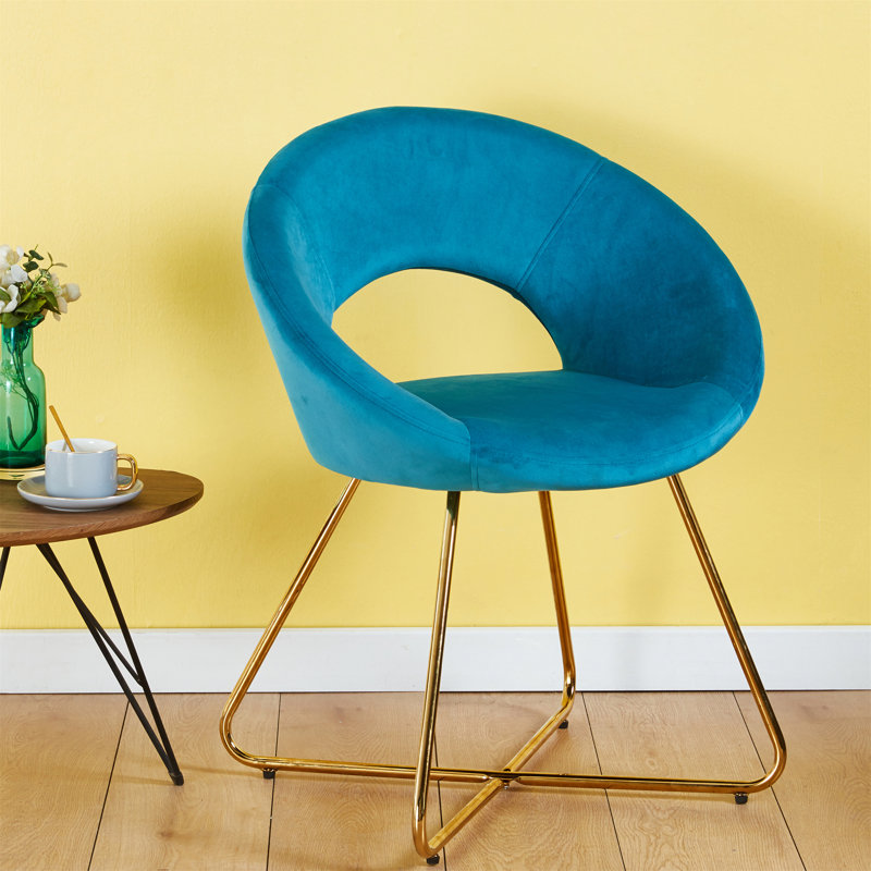 Ensemble de fauteuils en velours Mid-Century