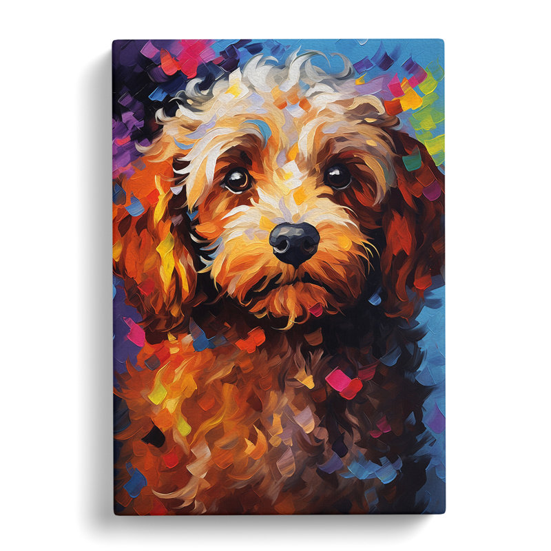 Cockapoo Abstract - No Frame Print, 50cm H x 35cm W x 3cm D