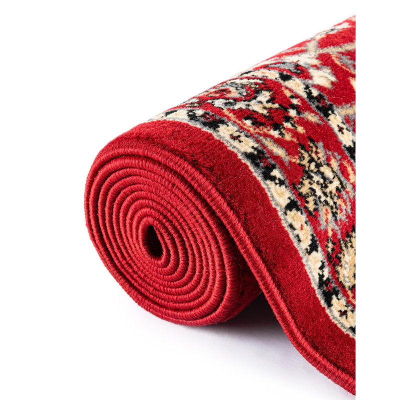 Tapis oriental multicolore Hanan, Tapis de couloir 2 pi 7 po x 10 pi