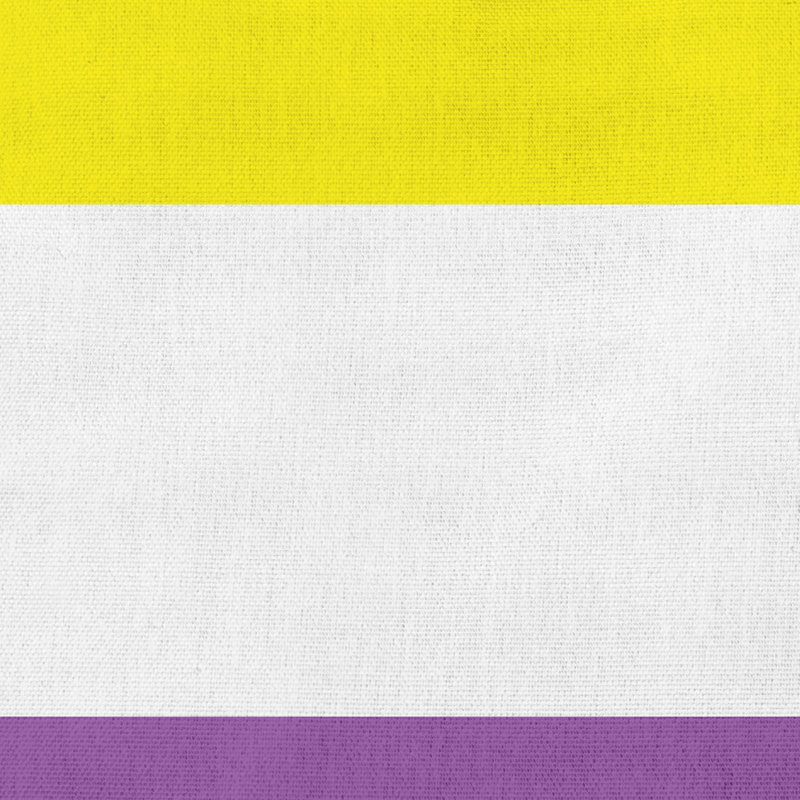 Coussin décoratif Asexual Flag, H 16 po x l 16 po, Jaune